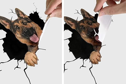 Miniatura 2 de Ocean Gift Dogo Argentino - Calcomanías de pared para automóvil, paquete de 2, calcomanías realistas para automóvil, calcomanías de perro, serie 40,