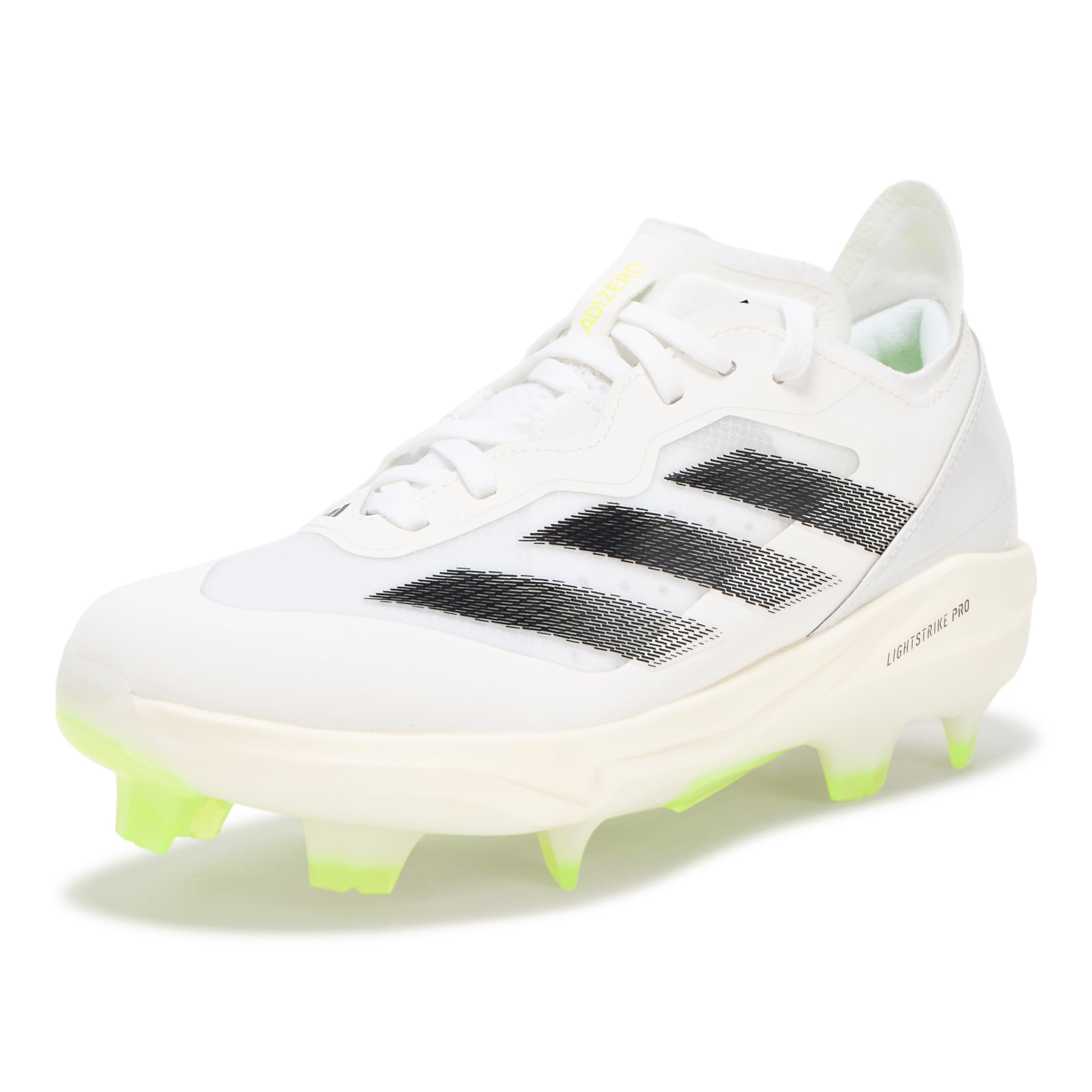 adidas Women's Adizero Instinct+ Softball Sneaker, White/Black/White, 9