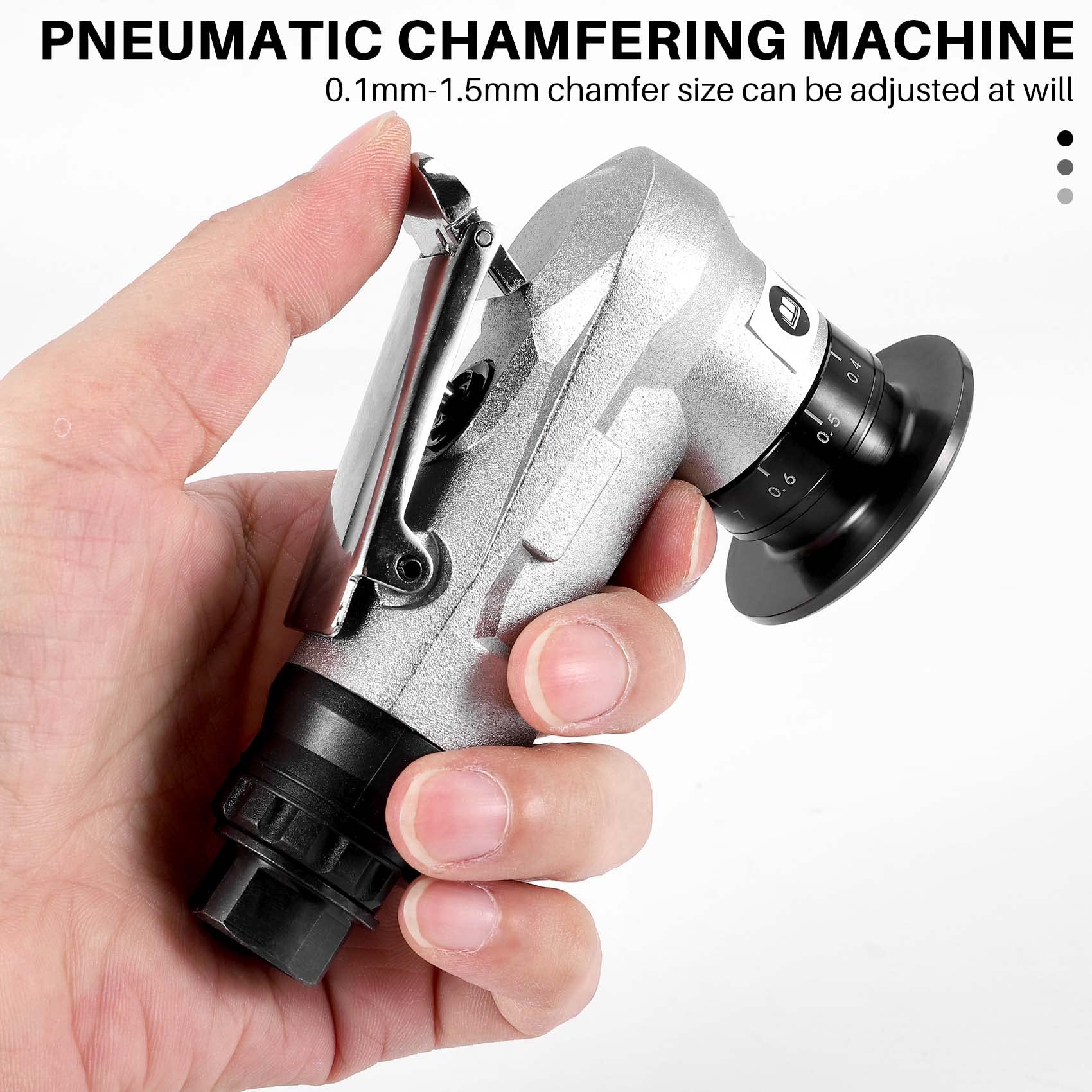 Machine à Chanfreiner Pneumatique Manuelle, Outils de Chanfreinage LinéAire, Kit D'éBavurage de Coin D'Arc de Coupe en MéTal à 45 DegréS