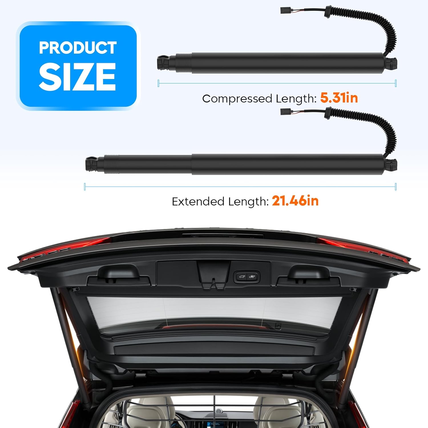 Rear Tailgate Power Lift Support Shock Strut Fit for Kia Sorento 2016-2020, Electric Support Fit for Sorento 2.0L 3.3L, Replace 81770C5100 (Only fits The Model with Power Liftgate, with Power Opener)
