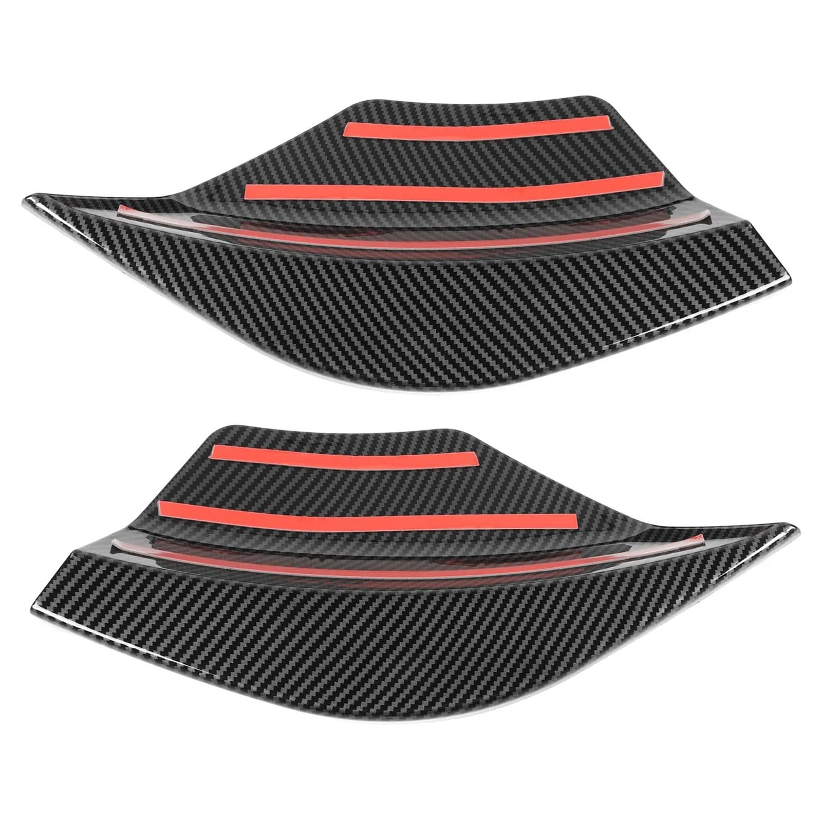 Do klasy A W176 2012-2018 2 szt. Wymiana aerodynamiczna wargi lewego prawego warga ochronna warga deflektora(Carbon Fiber Style)