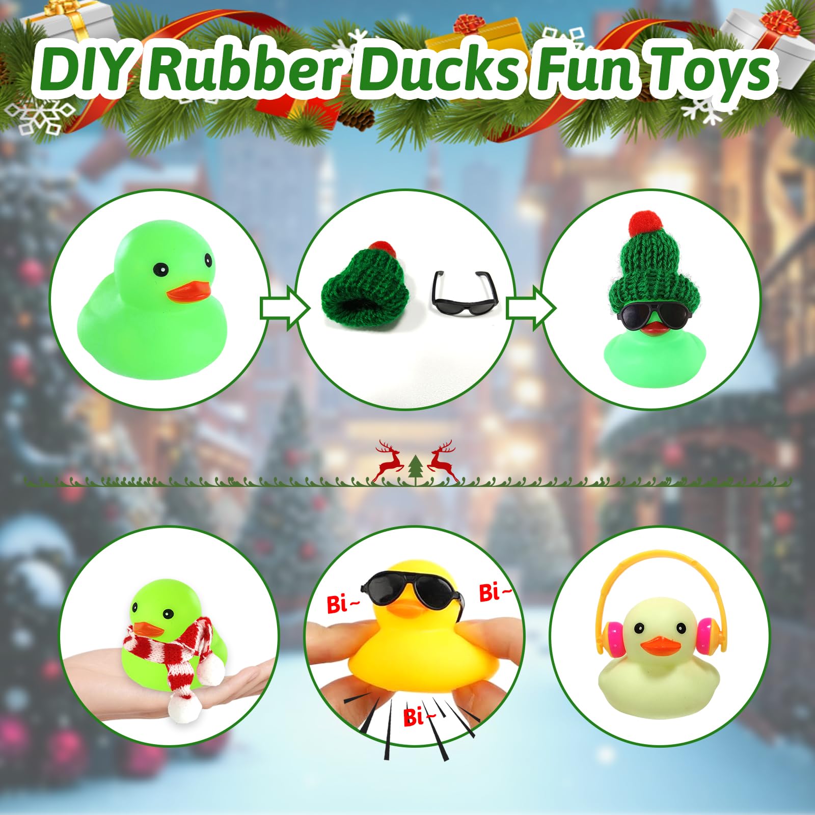 Calendrier De L'Avent 2023 Canards En Caoutchouc, 24 Jours De Copte à