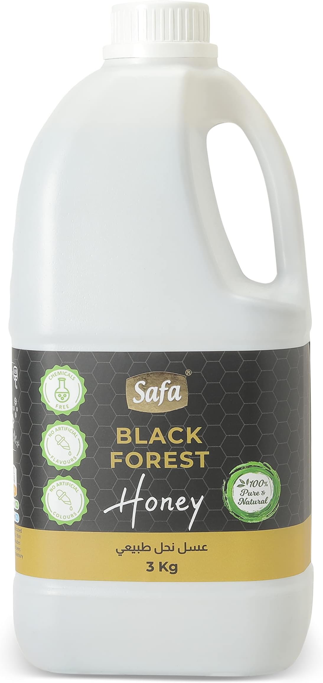 Black Forest Honey | Organic Honey Raw Unprocessed Forest Honey | 100% Pure Natural Honey | Energy Boost & Immune Support for Adults & Kids | Raw Unpasteurized for Maximum Potency 3 kg Value Pack