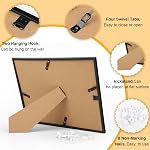 12 PACK Certificate Frames 8.5 x 11,Black Diploma Frame Document Frame with Clear Plexiglass,Picture Frames for Tabletop and Wall Display