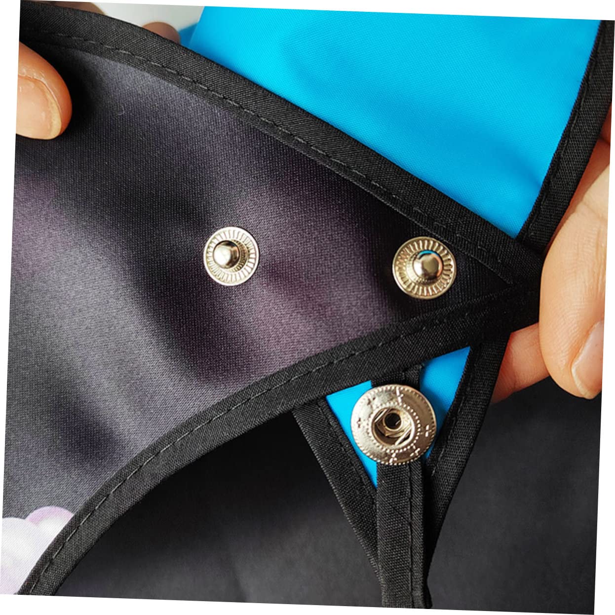 FRCOLOR 2 Piezas Babero Adulto a La Hora De Comer Babero De Cena Reutilizable Plegable Para Ancianos Práctico Para La Cena Bata Delantal Infantil Poliéster Black