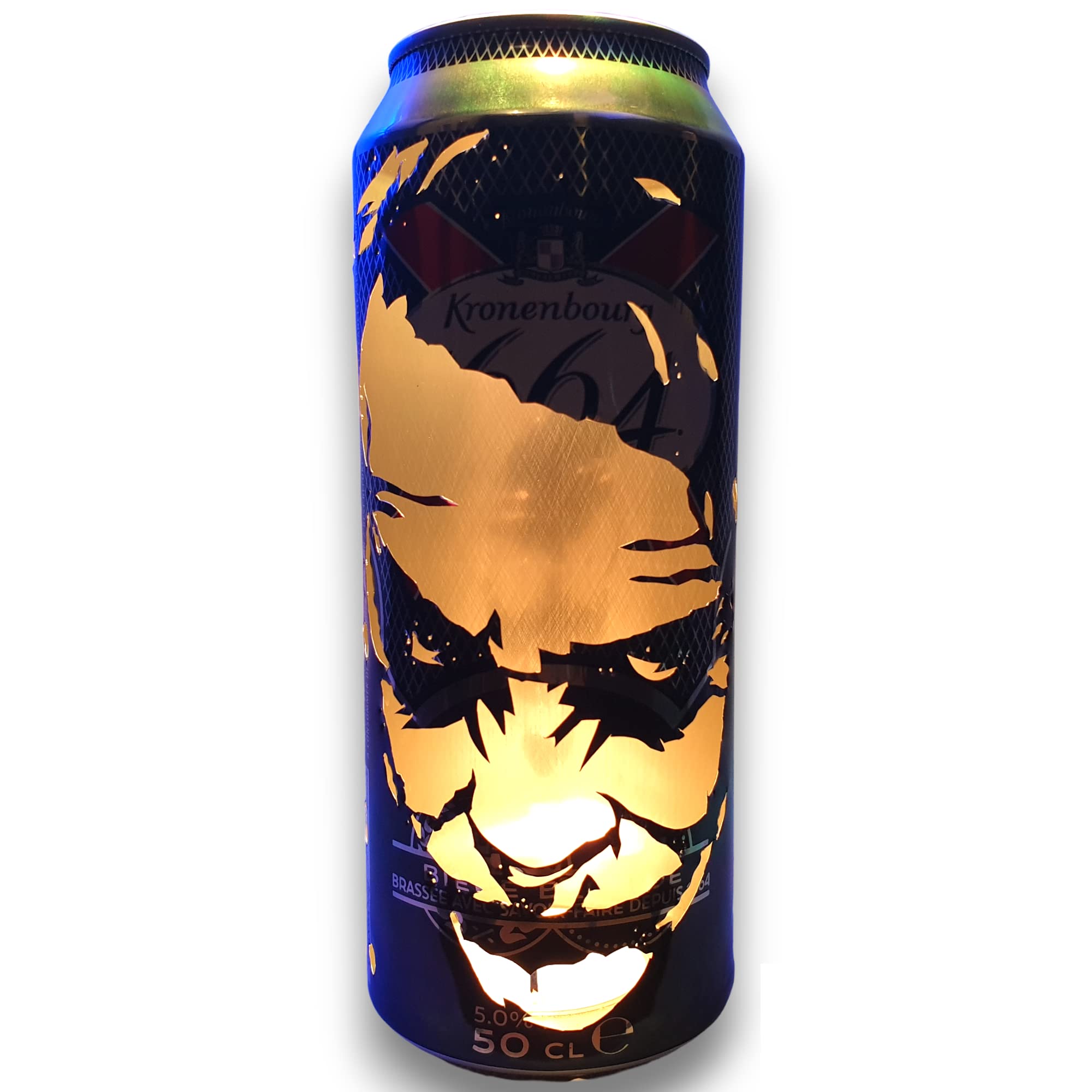 The Dark Knight 'Joker' Beer Can Lantern! Pop Art Lamp Heath Ledger - Unique Gift!