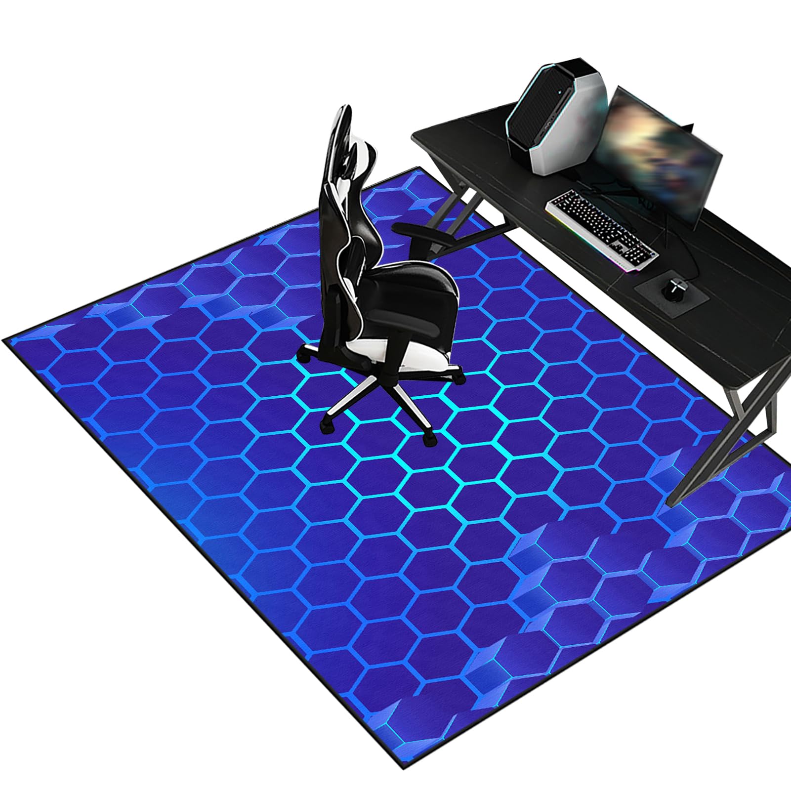 Heavy Duty Office Gaming Chair Mats for Carpeted and Hardwood Floor Desk Chair Mat Carpet Protector Chair Mat for Home and Office Hard-Floor Chair Mats Floor Mat for Office Chair 200 x 250 cm
