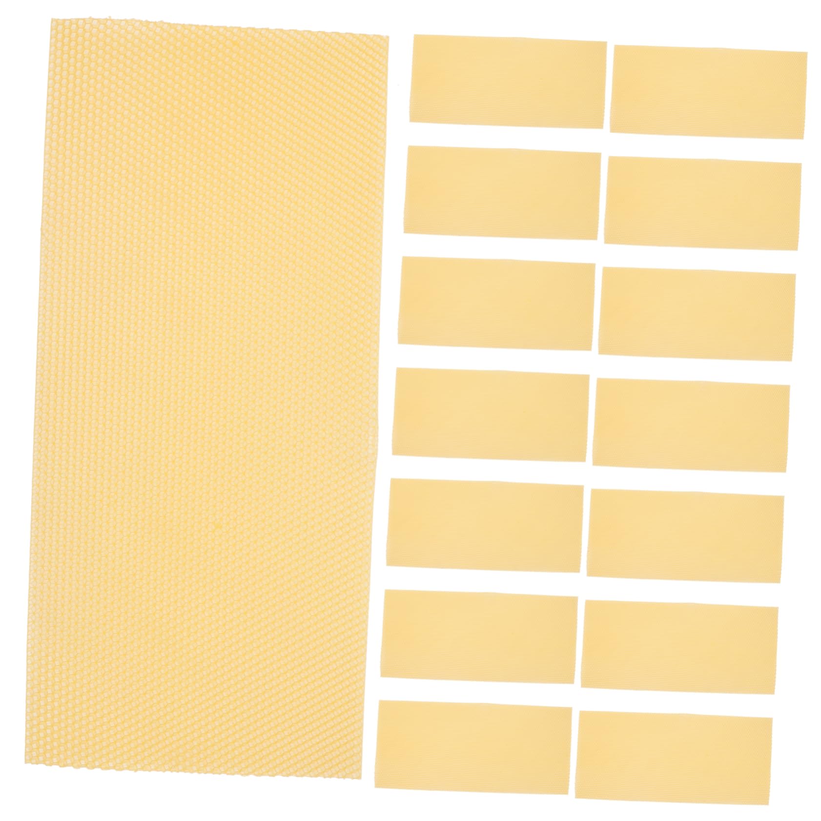 Abaodam 30 Láminas de Base de Colmena de Cera de Abeja Amarilla Suavidad Moderada y Alta Producción para Fabricación de Velas y Barnizado de Muebles