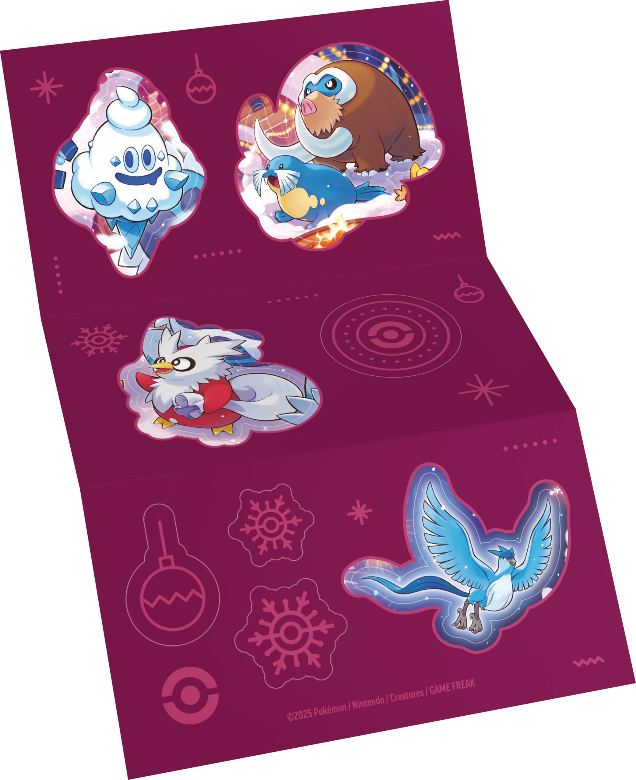 Pokémon: calendario delle feste del GCC Pokémon (otto carte olografiche, sei buste di espansione, sette buste di prova e tanto altro)