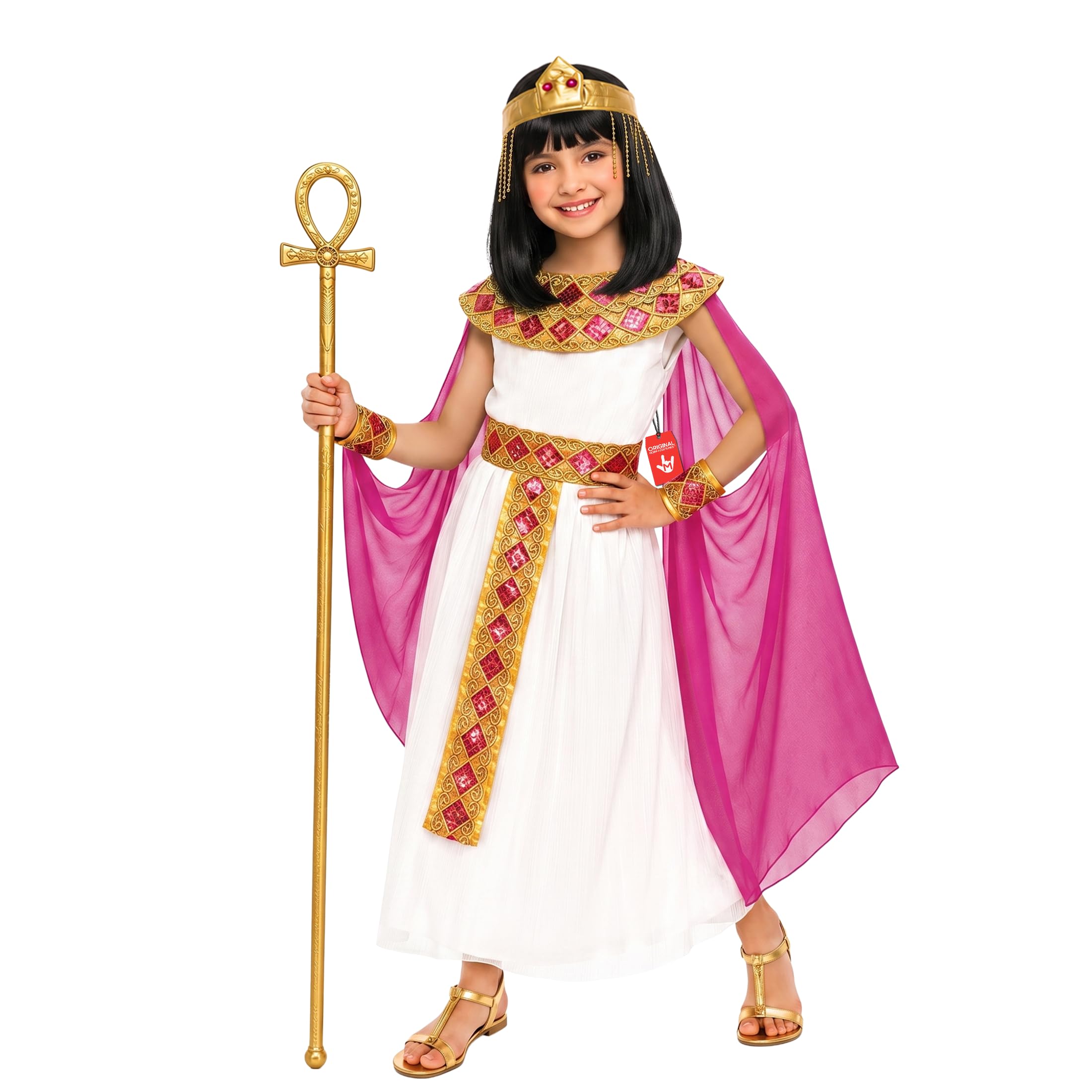 Morph Costume Cleopatra Bambina, Costume Egizio Halloween Bambina