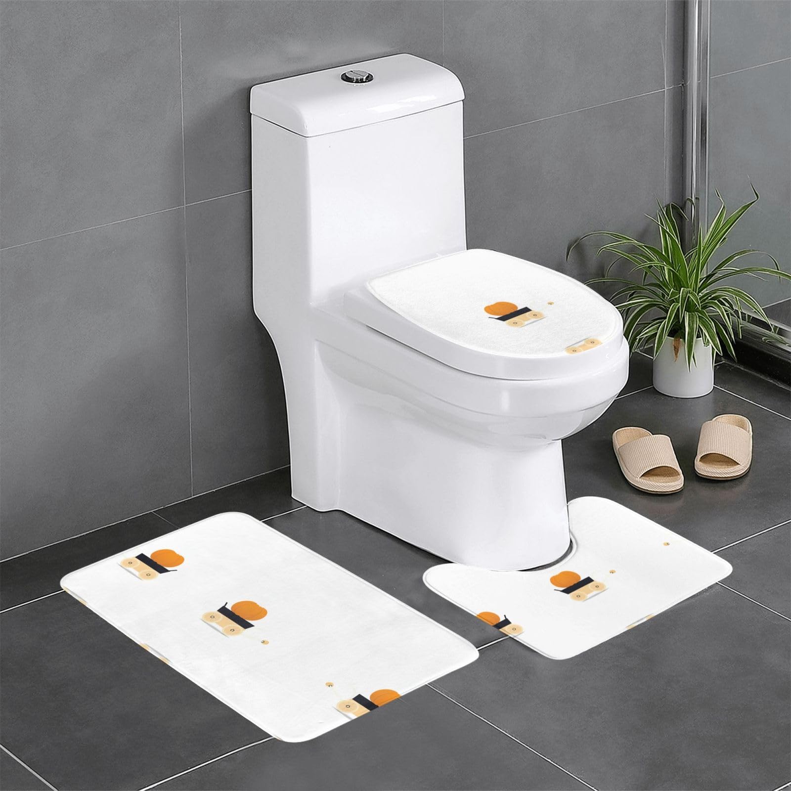 Tapis de salle de bain absorbants et faciles à nettoyer lot de 3