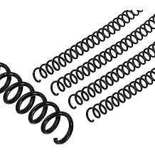 PATIKIL 8mm5/16" Plastic Spiral Binding Coils, 100 Pcs, Black