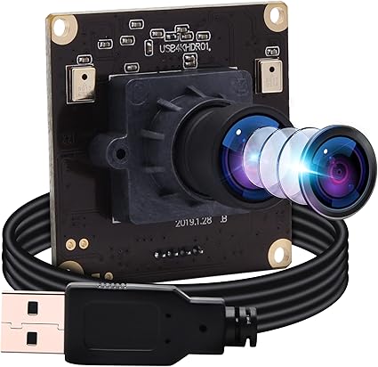 Amazon Elp 4kウェブカメラサポート3840x2160 30fps 100度無歪みのレンズを備えた ウルトラhd Webカメラ プラグアンドプレイのuvc Usbカメラモジュールwindows Mac Linux Raspberry Pi対応 Sony Imx317センサーpc 広角カメラusb Pcデスクトップノートブック用2160p