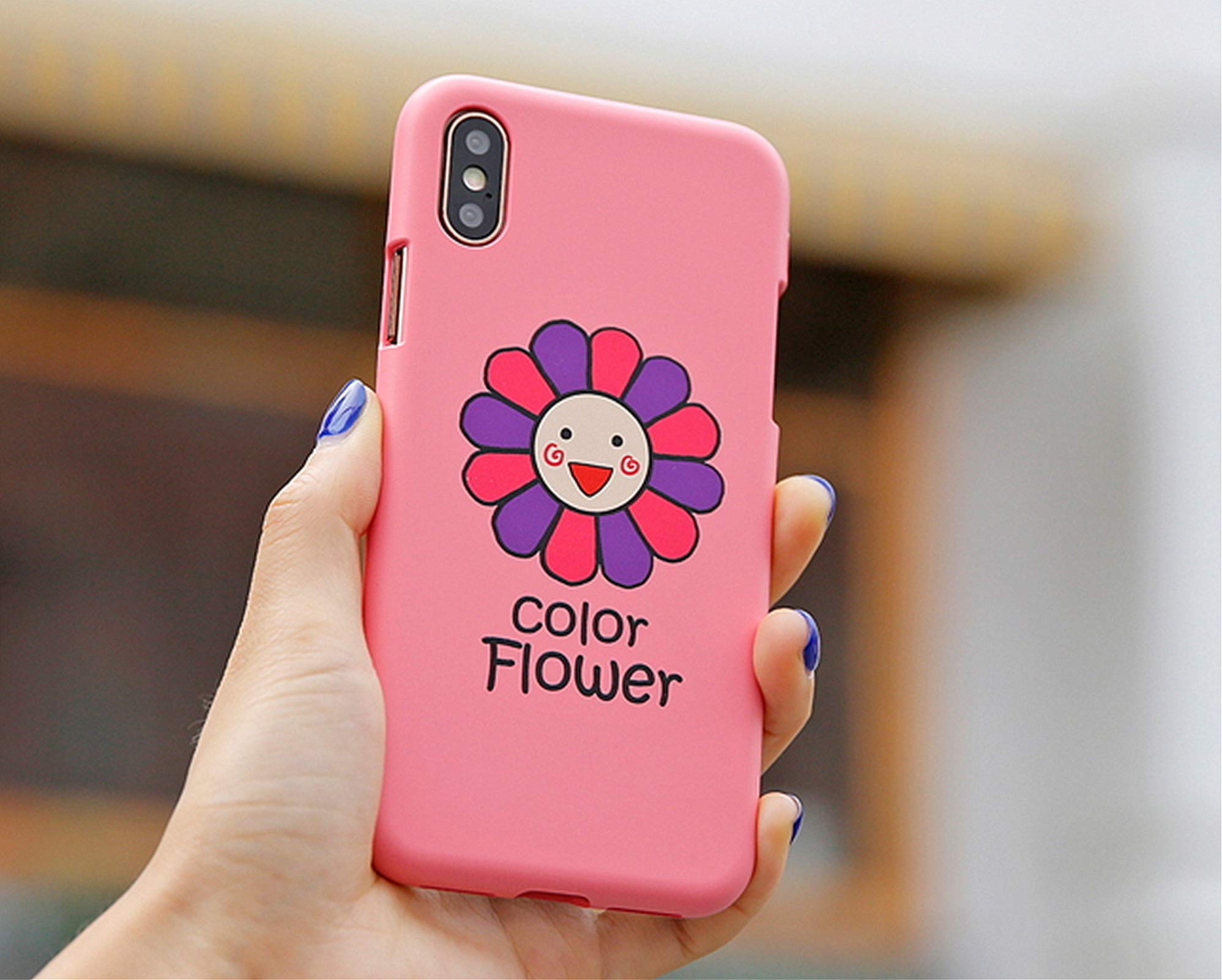 Amazon.co.jp: 可愛い Sky Blue Lettering Sunflower スカイブルー