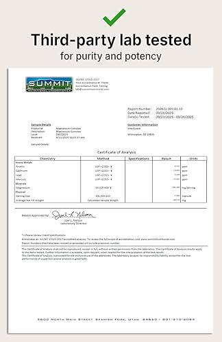 Vista 4 de Magnesium Complex 1480mg – 10-in-1 with Glycinate, Citrate, Malate & More – High Absorption – Sleep, Muscle, Nerve & Heart Support – 90 Vegan
