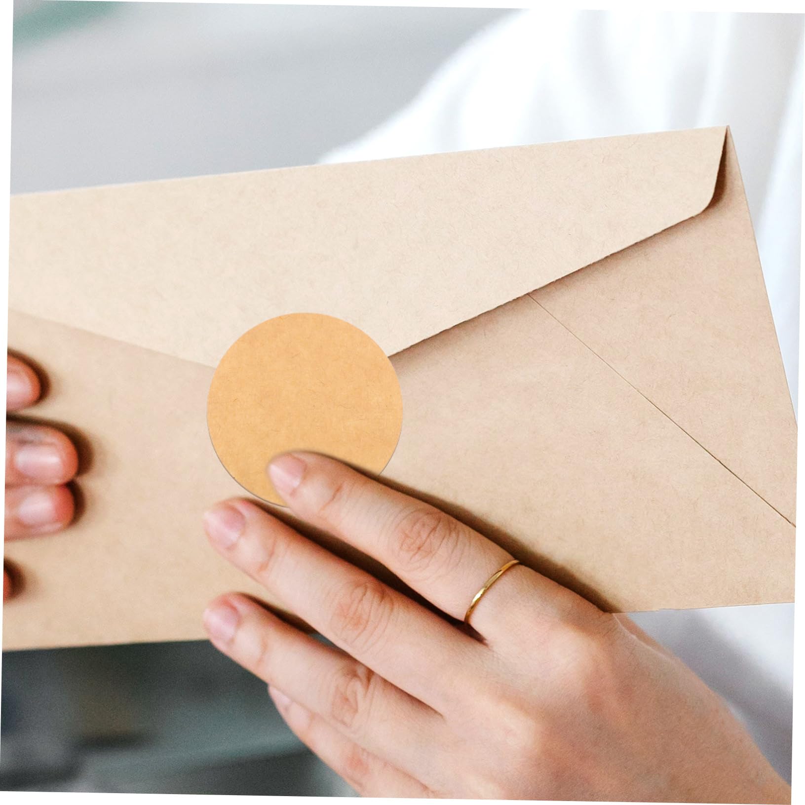 DOITOOL 5 Rollen Runde Selbstklebende Beschriftbare Klebeetiketten für Klassifizierung DIY Projekte Geschenketiketten Bürobedarf Leicht Abziehbar und Rückstandsfrei