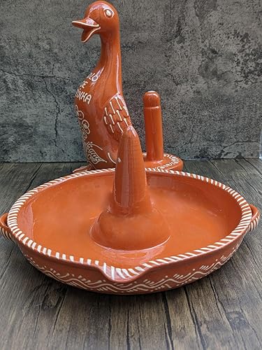 Miniatura 7 de Cerámica portuguesa Glaseada Terracota Arcilla Pollo Asador