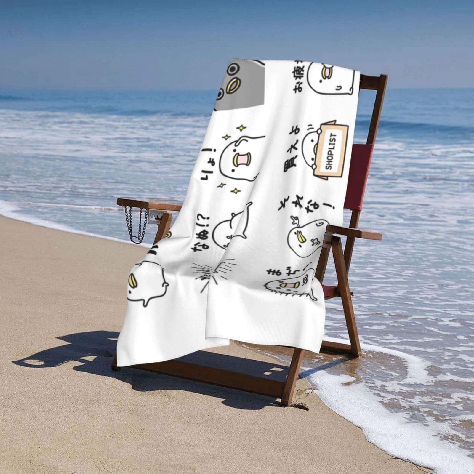 Amazon｜うるせぇトリ バスタオル ビーチタオル マイクロファイバー