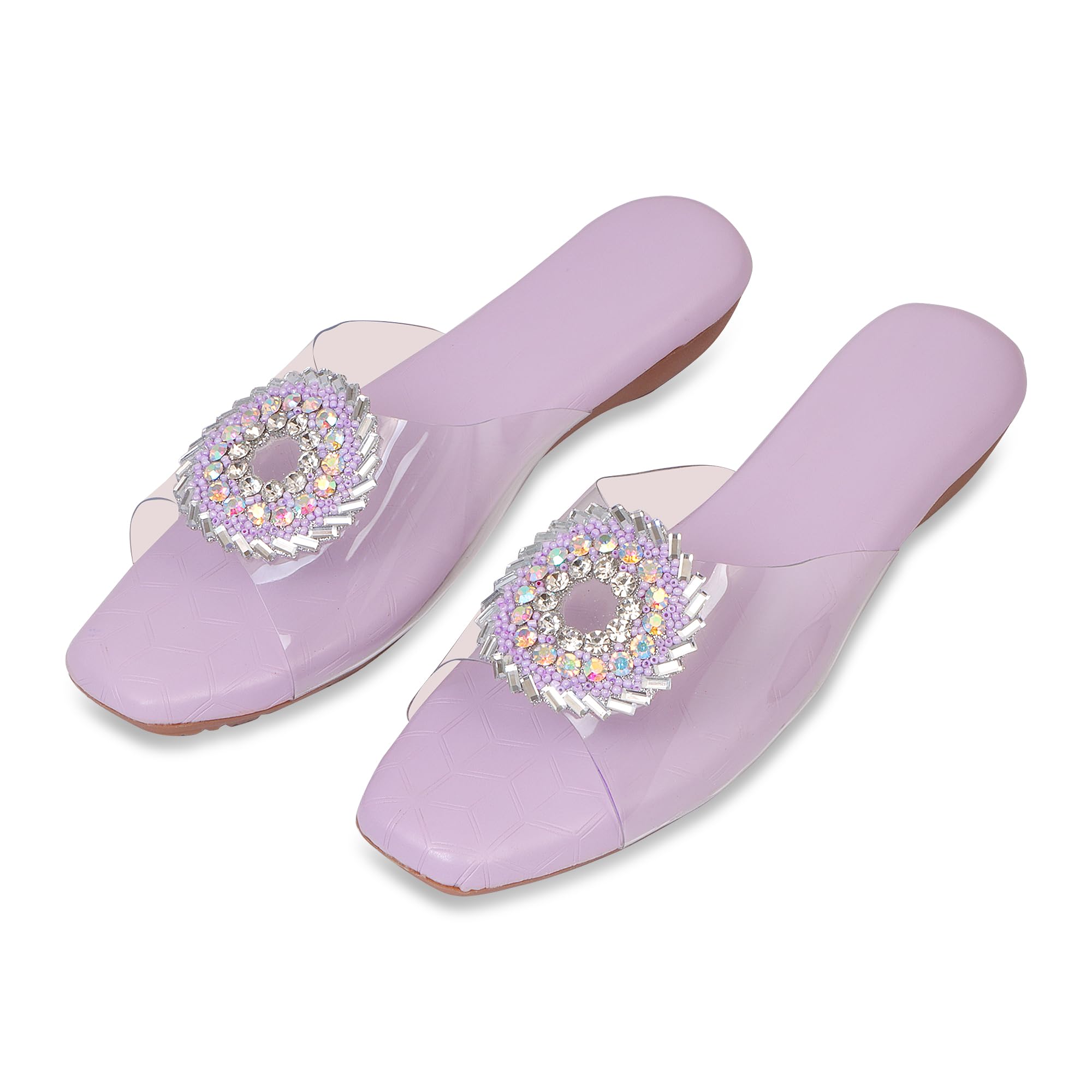 perfect step Women Stylish Platform Heel Sandals Comfortable Slippers For Women Party-Wear (Purple) - 3 (B0DF7MNH1D) Amazon Price History, Amazon Price Tracker