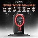 Amazon Basics 10,000mAh 22.5W Fast Charging and 15W Wireless Charing Power Bank with Stand - Black gallery image