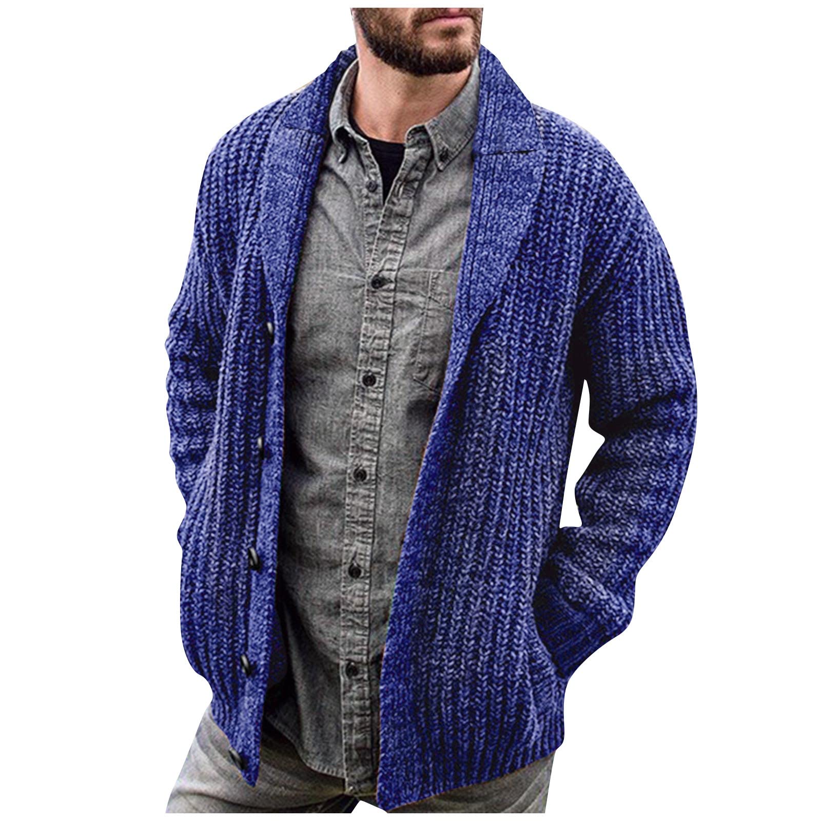 Giubbino Uomo Inverno Ciclismo Leggero Riscaldato Running Maglieria Casual | Giubbino Leggero Maglia Trekking Maniche Lunghe Field Elegante Invernale Autunnale Giubbotto Uomo
