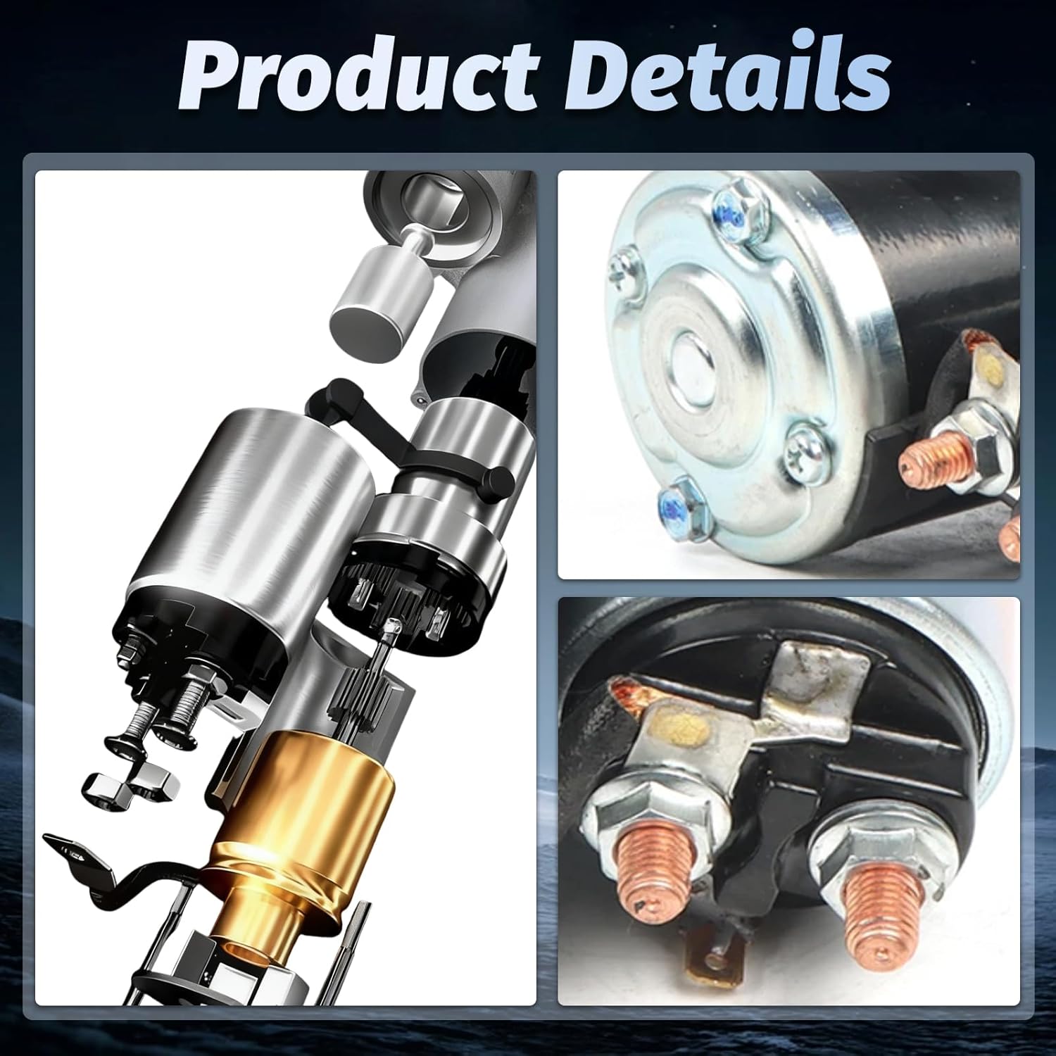 17948 Starter Replacement for 2011-2022 Ram 1500 5.7L, for 2009-2022 Jeep Grand Cherokee 5.7L, for 2009-2010 Dodge Ram 2500/3500 5.7L, Replaces 56044736AB 56044736AC