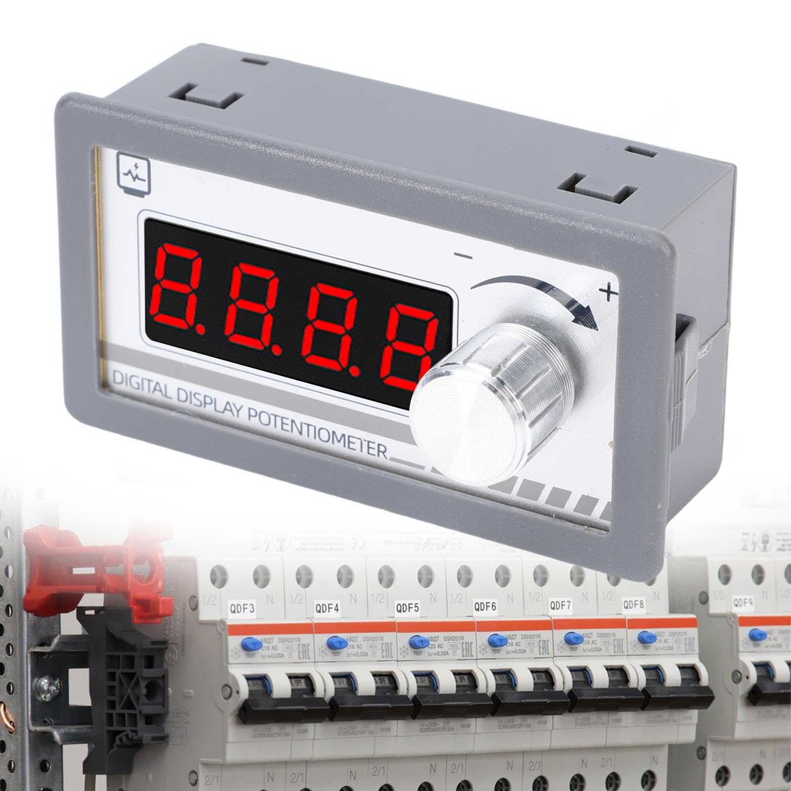 Fafeicy Potentiomètre à Affichage Numérique 10KΩ, Potentiomètre Programmable CC à 4 Chiffres pour Onduleur de Contrôleur de Vitesse