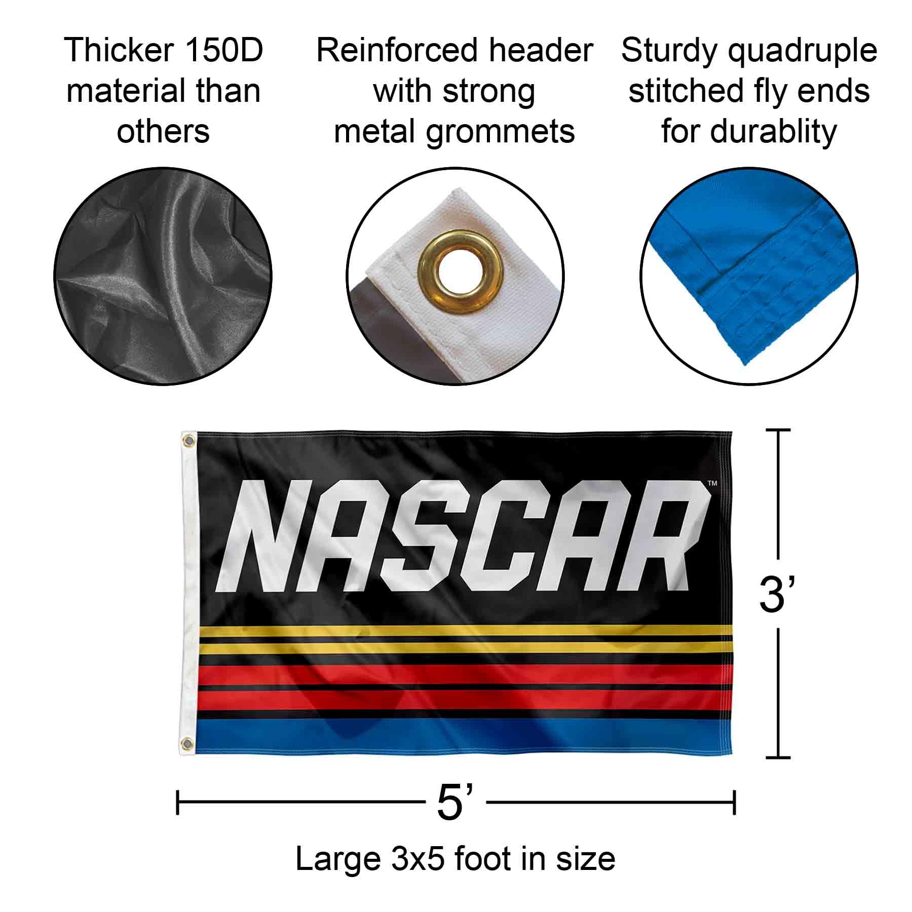WinCraft NASCAR Outdoor Grommet Flag