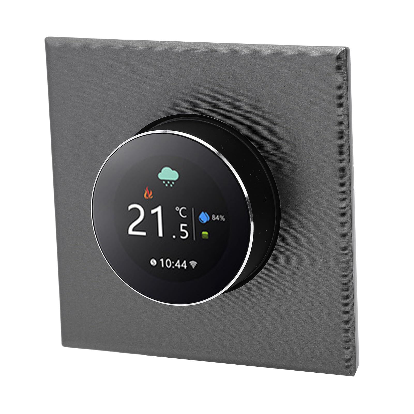 FTVOGUE Cyfrowy Termostat WiFi do Systemów Ogrzewania Domowego | Wyświetlacz TFT 240x240, pilot, możliwość współpracy z ogrzewaniem podłogowym, trwałe materiały, precyzyjny monitoring