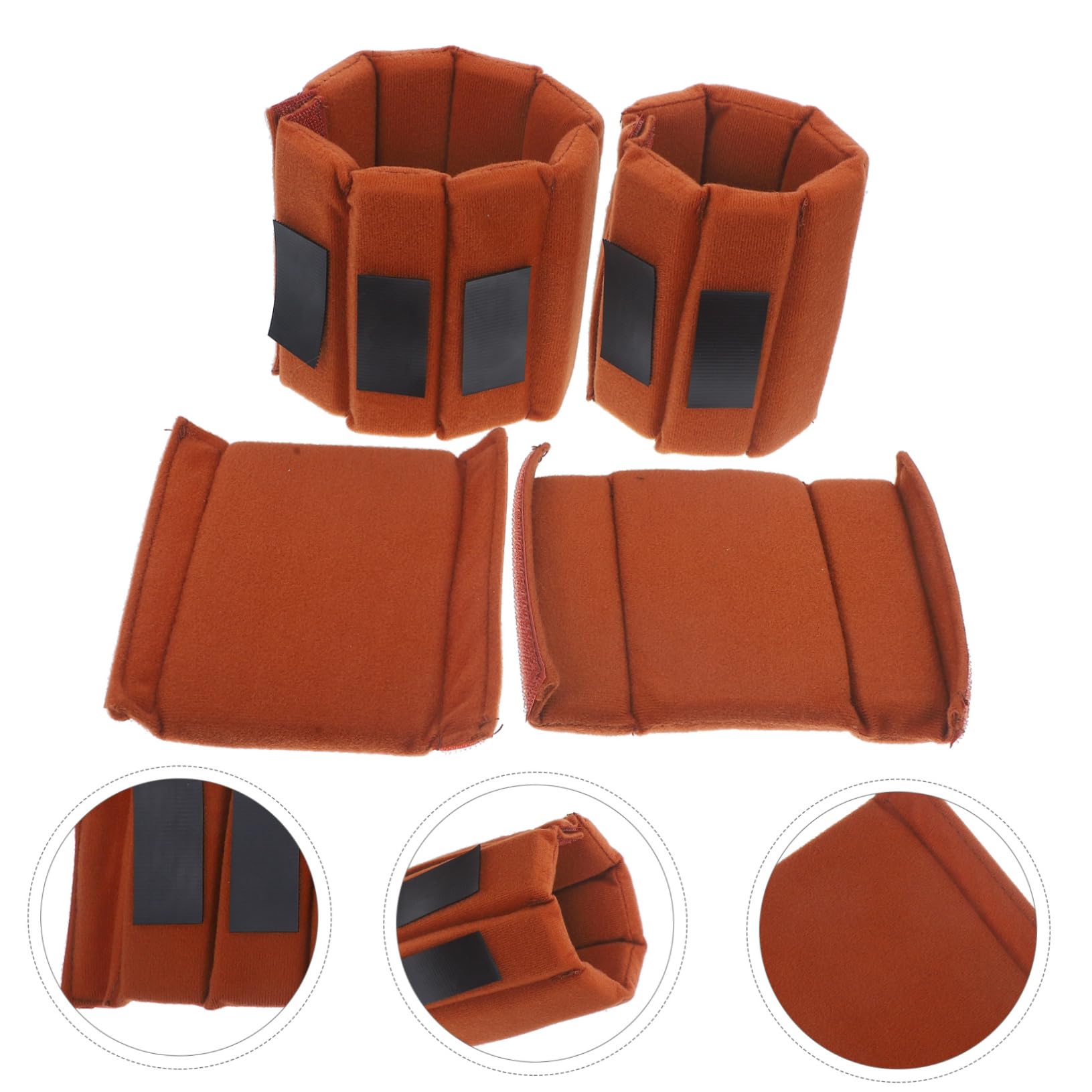 Inserto de Cámara para Bolso, 4 Piezas, Poliéster Epe | Divisor Adhesivo Gancho y Bucle, Ajuste Sencillo, Protección contra Impacto y Agua para Equipo Valioso