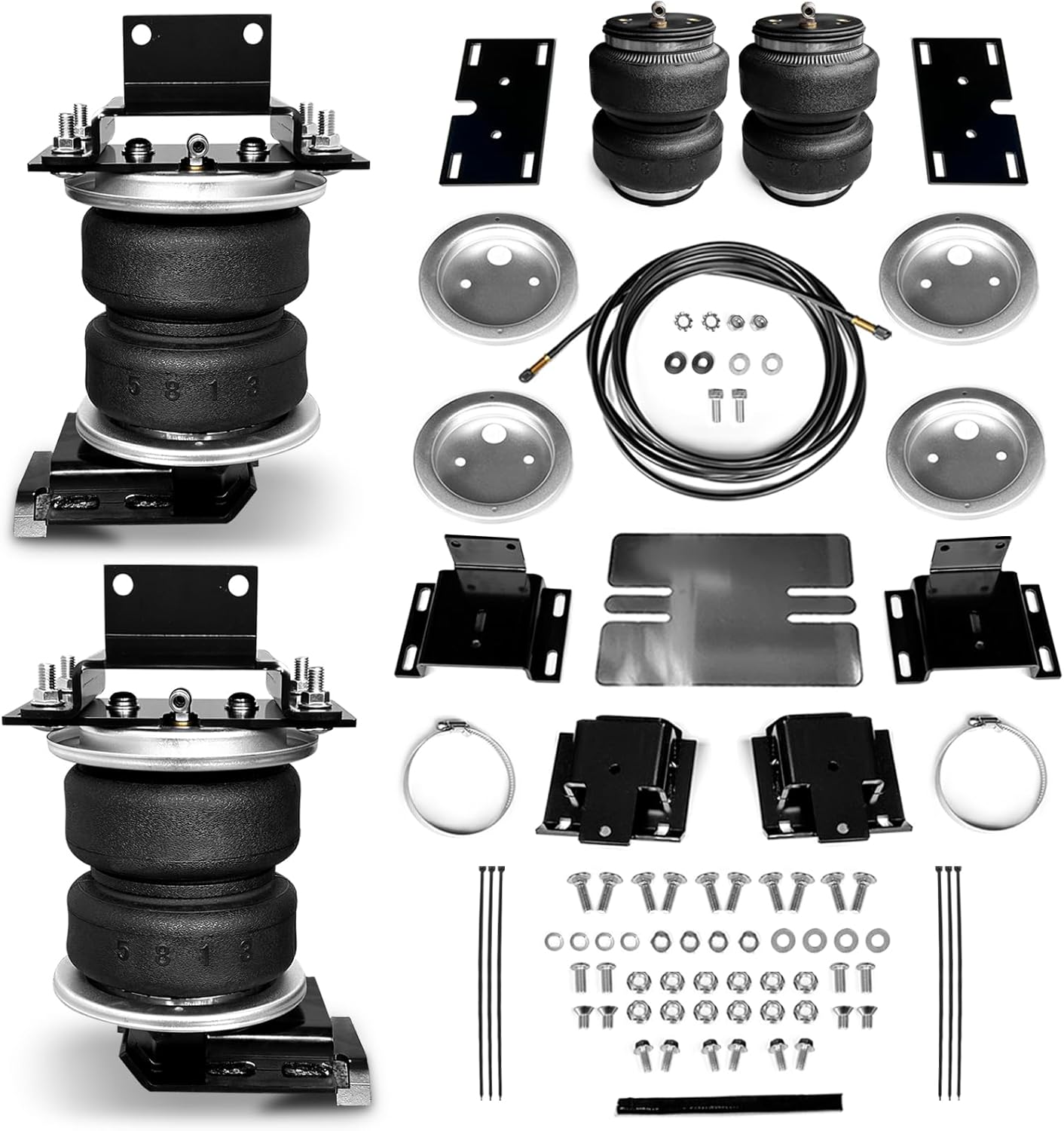 MILLISEC Air Spring Bags Suspension Kit Compatible with 2009-2023 Dodge Ram 1500 and 2011-2023 Ram 1500 Car LoadLifter 5000 Replaces# 57365
