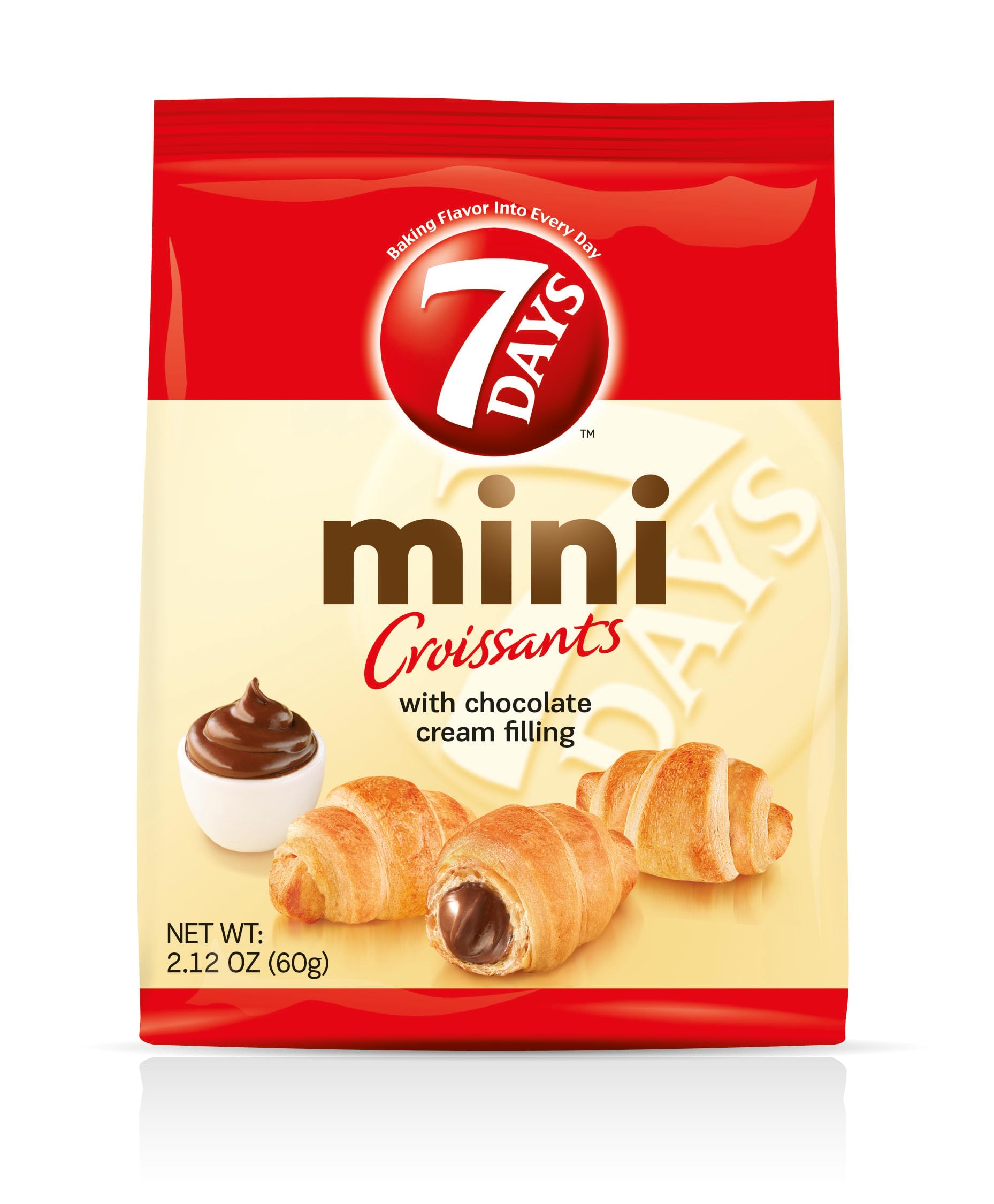 7Days Mini Croissant Pouches, Chocolate (2.12oz, Pack of 20)