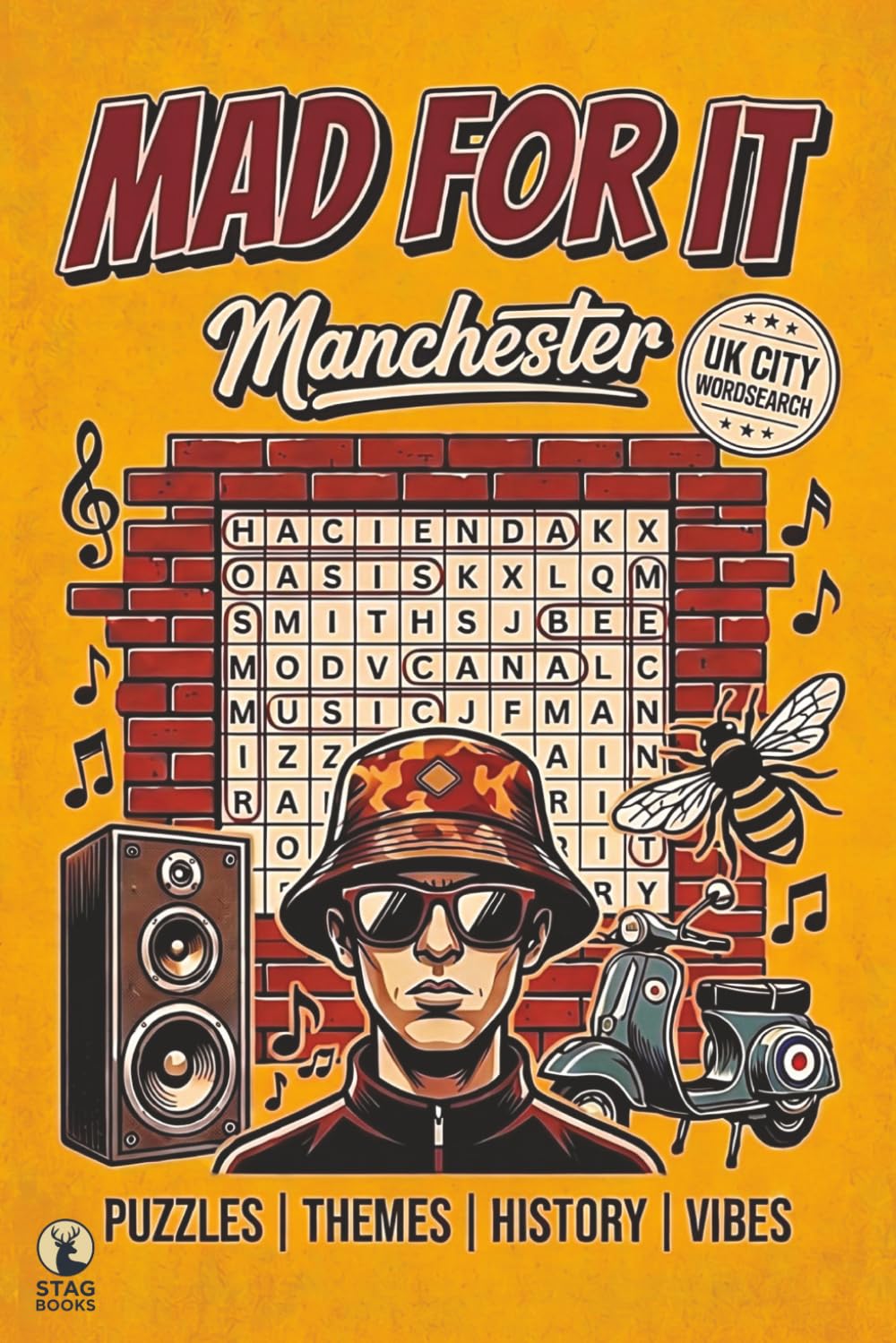MAD FOR IT:A MANCHESTER WORD SEARCH BOOK: The Ultimate Mancunian Puzzle Book with 50 Word Searches & 750 Words | Celebrated Slang, Dialect, Food & Pop Culture Trivia Gift in a Portable 6x9 Format