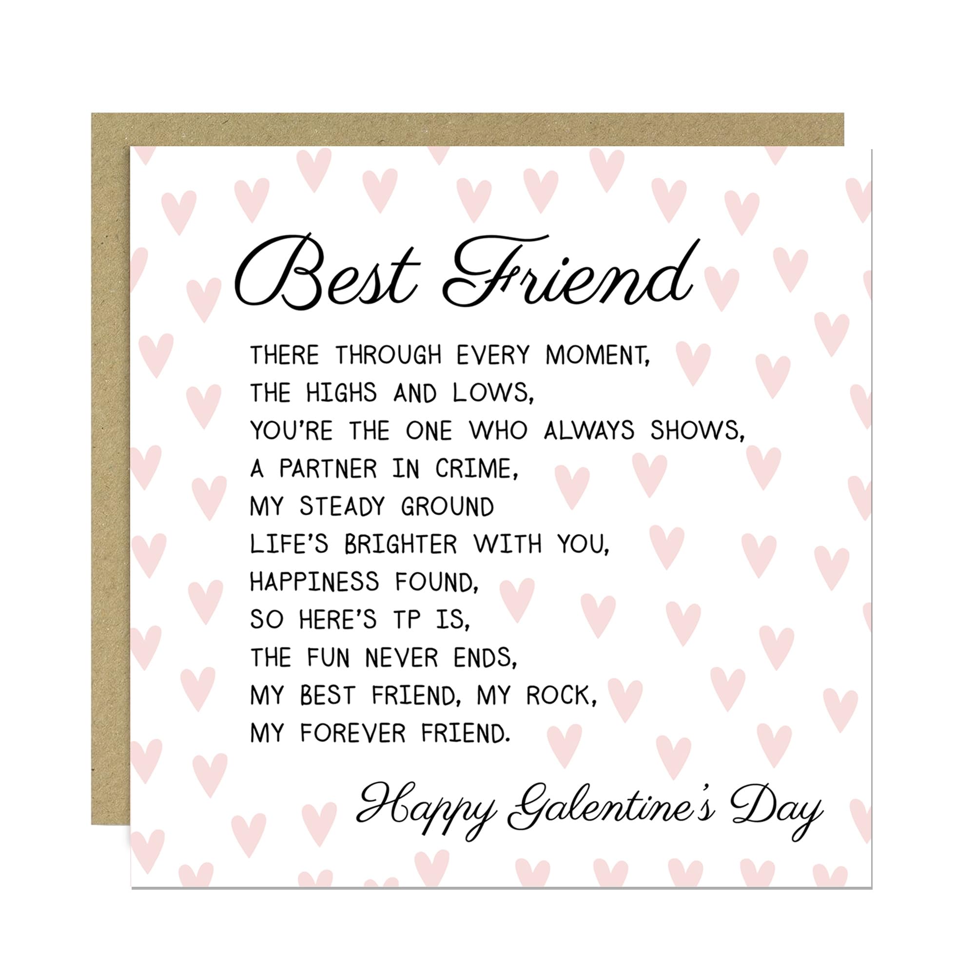 RED OCEAN Galentines Card For Best Friend, Galentines Card For Her, Galentines Day Card, Friend Galentines Card, Bestie Card, Card For Galentines Day, Valentines Card For Friend