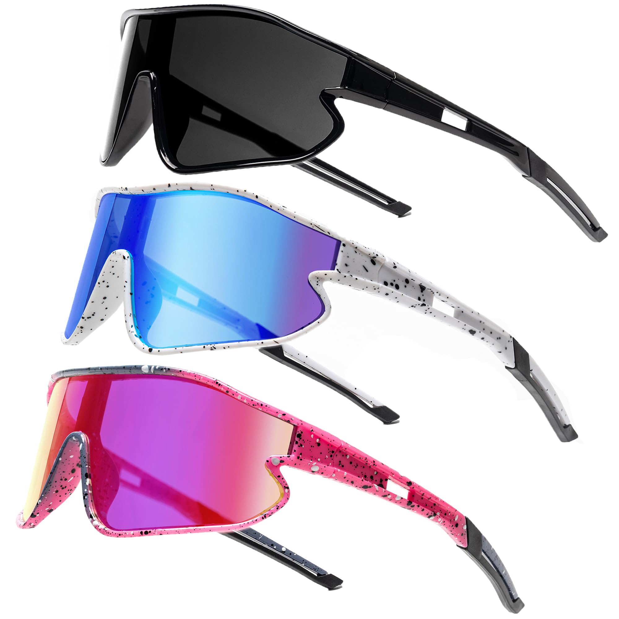 Kinder Polarisierte Sonnenbrille, Jugend Baseball Sonnenbrille für Jungen Mädchen UV400 Sport Softball Laufen Radfahren Brille