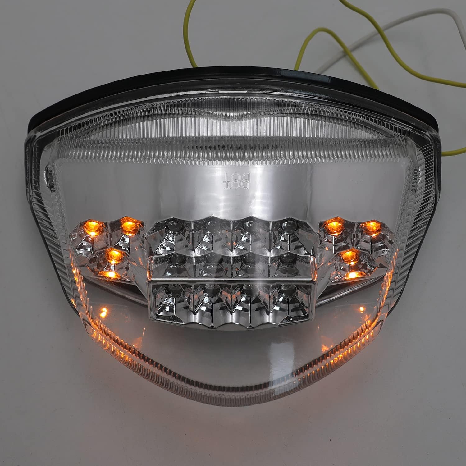 HONGK- Led Tail Brake Light Turn Signals Compatible with GSXR 1000 2007-2008 Clear [B01C0SUQ9E]