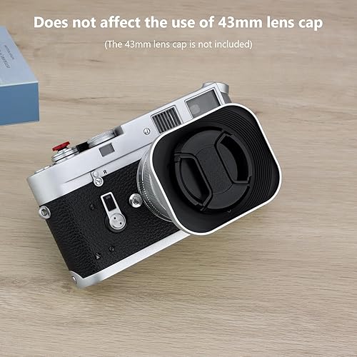 Miniatura 8 de Haoge LH-ZV07 Square Metal Lens Hood para Carl Zeiss Biogon T* 235 1.378 in f2 ZM, C Biogon 2.835 1.378 in f2.8 ZM, Planar T 250 1.969 in f2 ZM