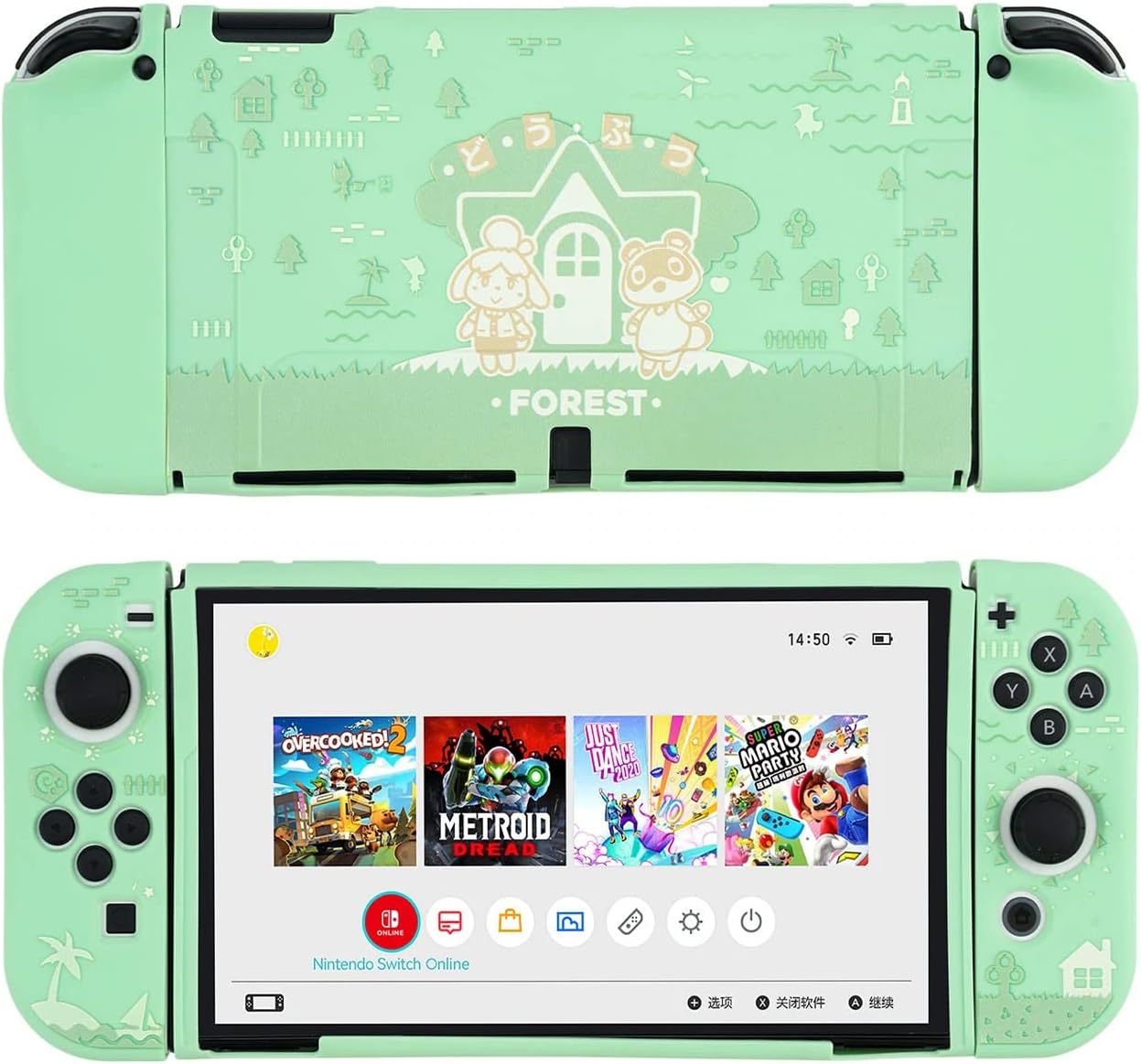 Switch Oledカバー かわいい Oled用カバー スイッチ ケース カバー アニメ Switch有機elカバー 保護カバー 分体式カバー 全面保護 薄型 傷防止 汚れ防止 着脱簡単 超薄型 指紋防止 3 本日特価