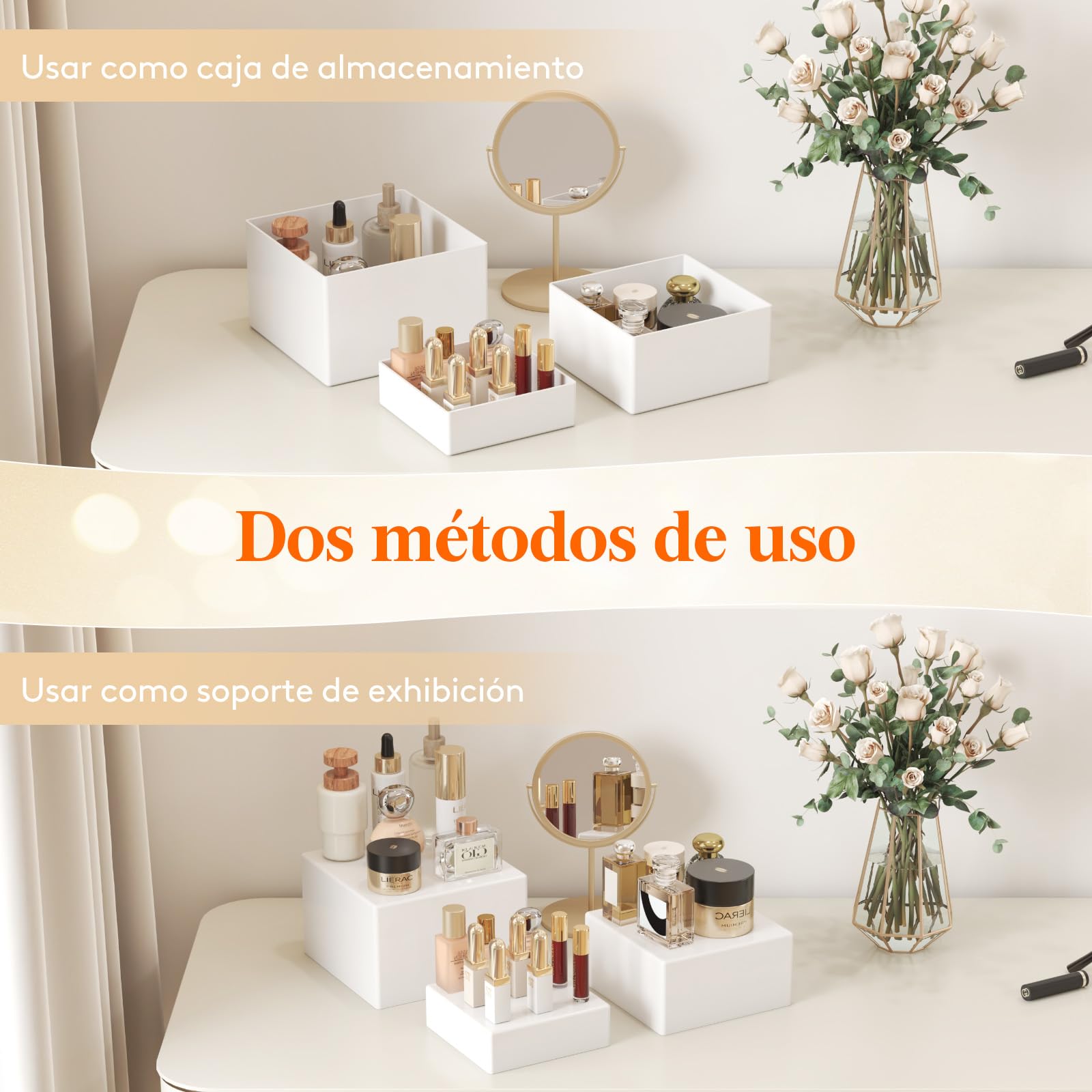 Lifewit Soporte de Pastelería Decorativos, Soporte Exhibición de Alimentos para Buffet, Mesa Dulce Accesorios para Bodas, Fiestas, Eventos, Blanco, Juego de 6 (20/18/15 cm)