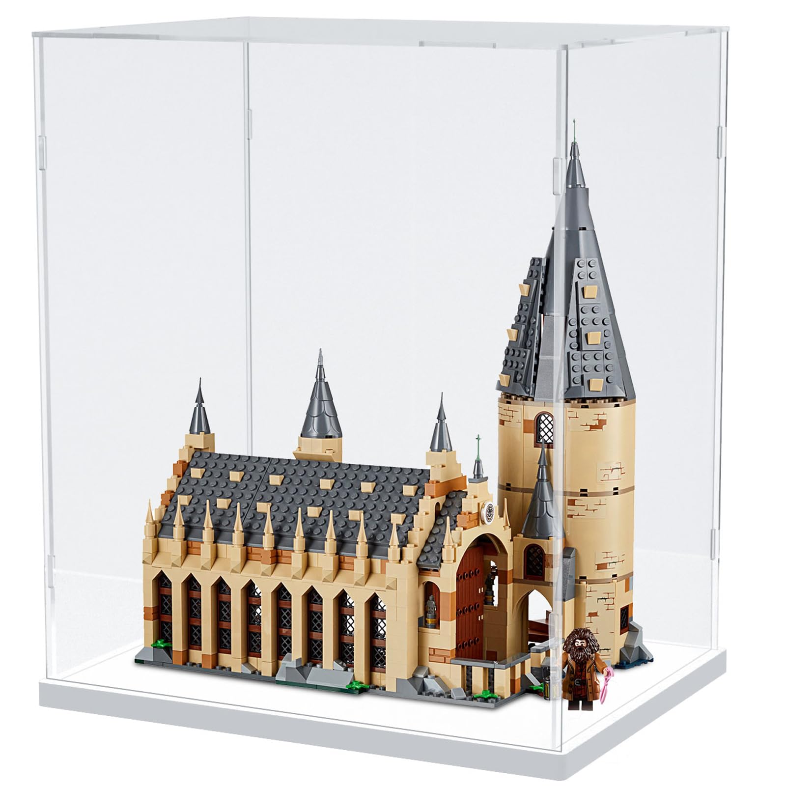 DuvinDD Acrylic Display Case for Collectibles, Clear Acrylic Boxes, 13.7x9.8x15.7inch