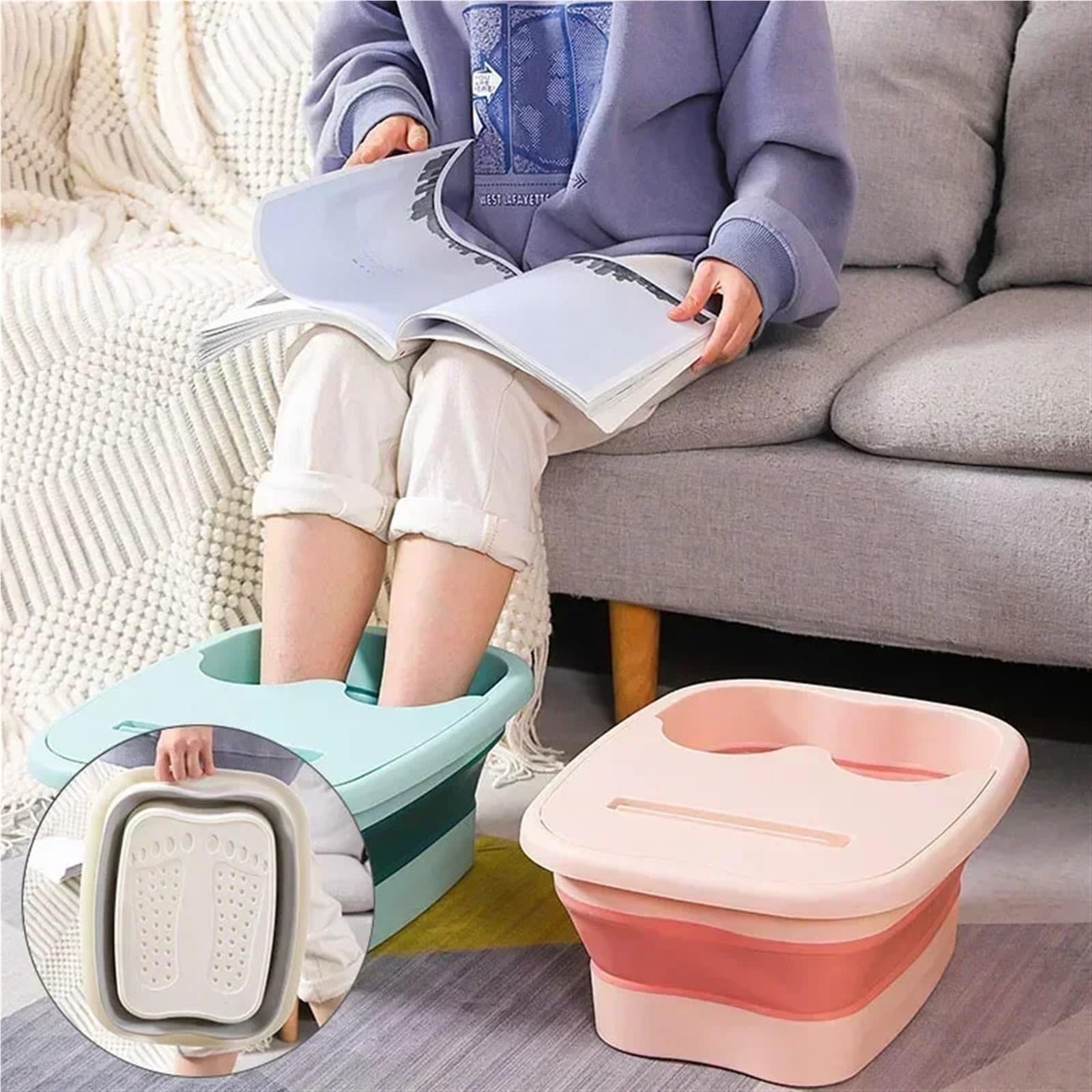Baño De Pies Plegable Cubo for baño de pies plegable for el hogar, lavabo portátil grueso for , cubo for remojo , 2 uds