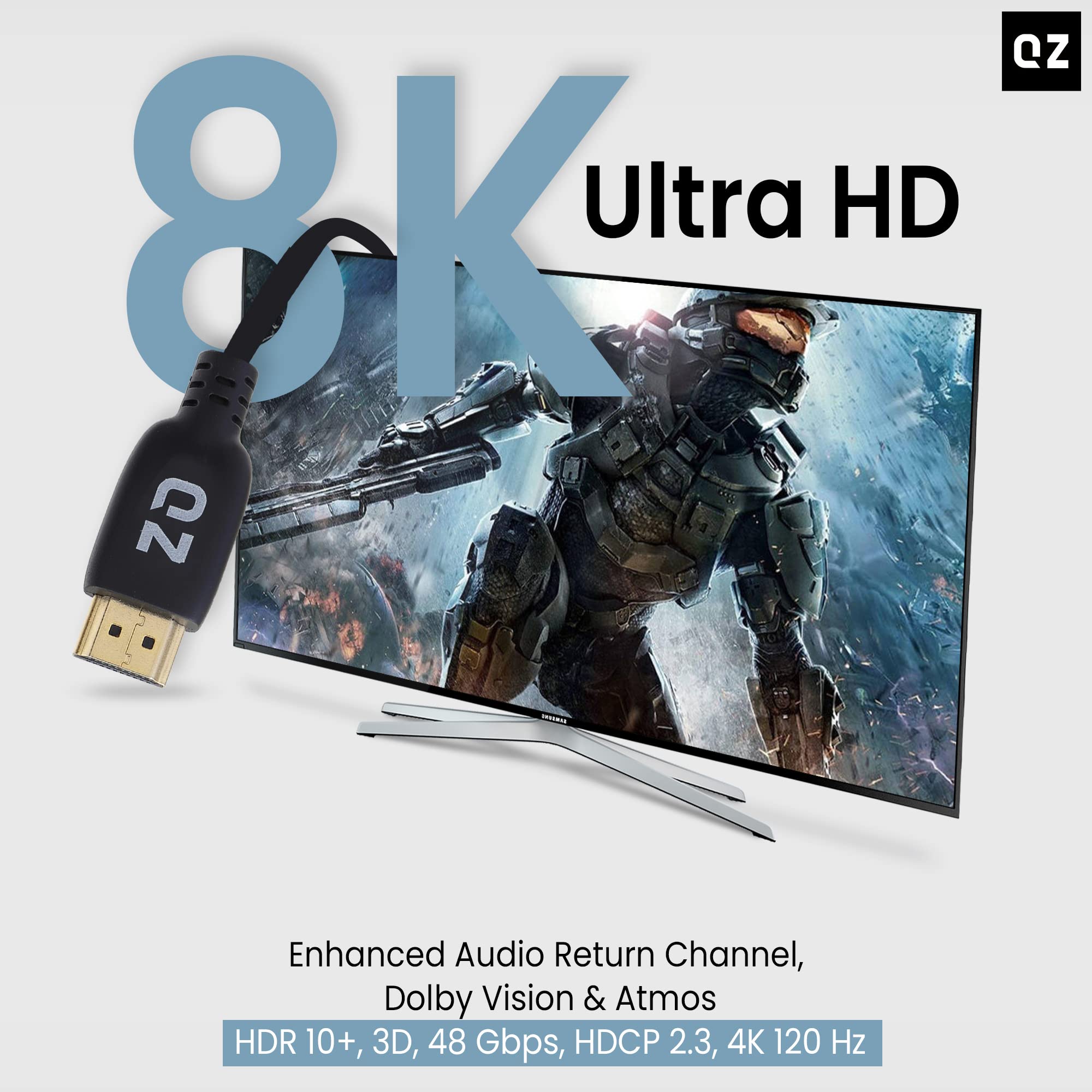 QZ 8K HDMI 2.1 Cable - Ultra High Speed -7