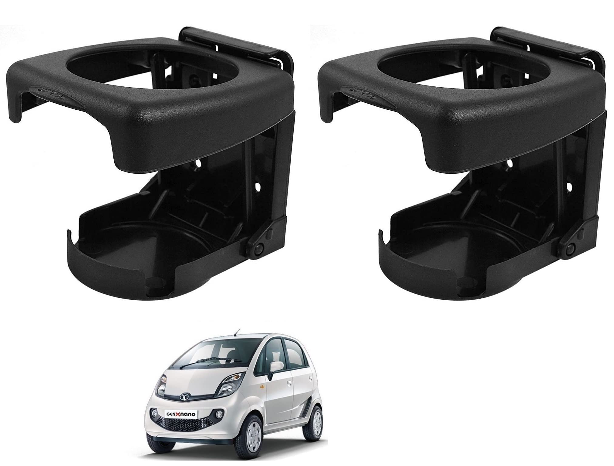 Auto Addict Car Black Drink Holder, Cup, Glass,Can & Bottle Holder Multifunctional Drink Holder Set of 2 Pcs for Tata Nano