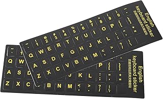 Lurrose 2 Sheets Computer Keyboard Stickers PC Stickers PC Keyboard Computer Keyboard Cover Laptop Keyboard Sticker PC Keyboard Stickers Laptop Keyboard Decals Letter Stickers Keycap Shine