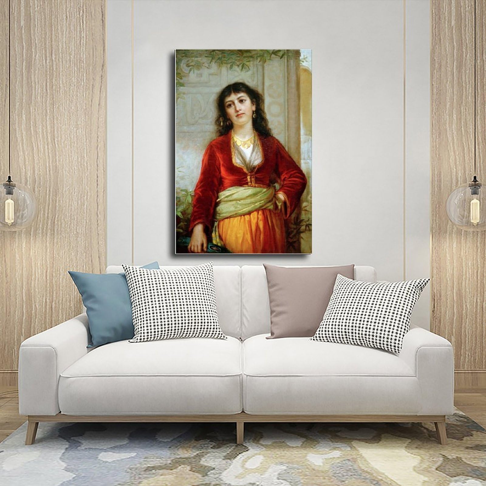 PIANK The Unwelcome Companion (A Street Scene in Cairo) di John William Waterhouse, poster da parete per camera da letto, ufficio, stanza, regalo, senza cornice, 61 x 91,4 cm