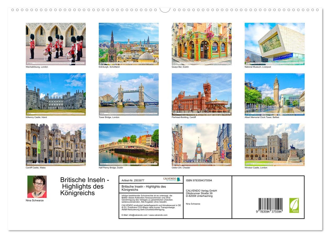 CALVENDO · Britische Inseln - Highlights des Königreichs (Kalender 2027) | DIN A2 Querformat · Wandkalender · Britischen Inseln sind ein Archipel im Nordatlantik