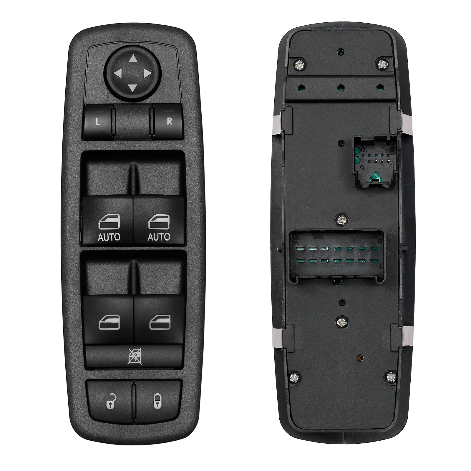 Master Power Window Switch | 3 PINS + 0 PINS Check Required | Replacement for 2012 – 2017 Dodge Grand Caravan, Chrysler Town & Country | Replaces#