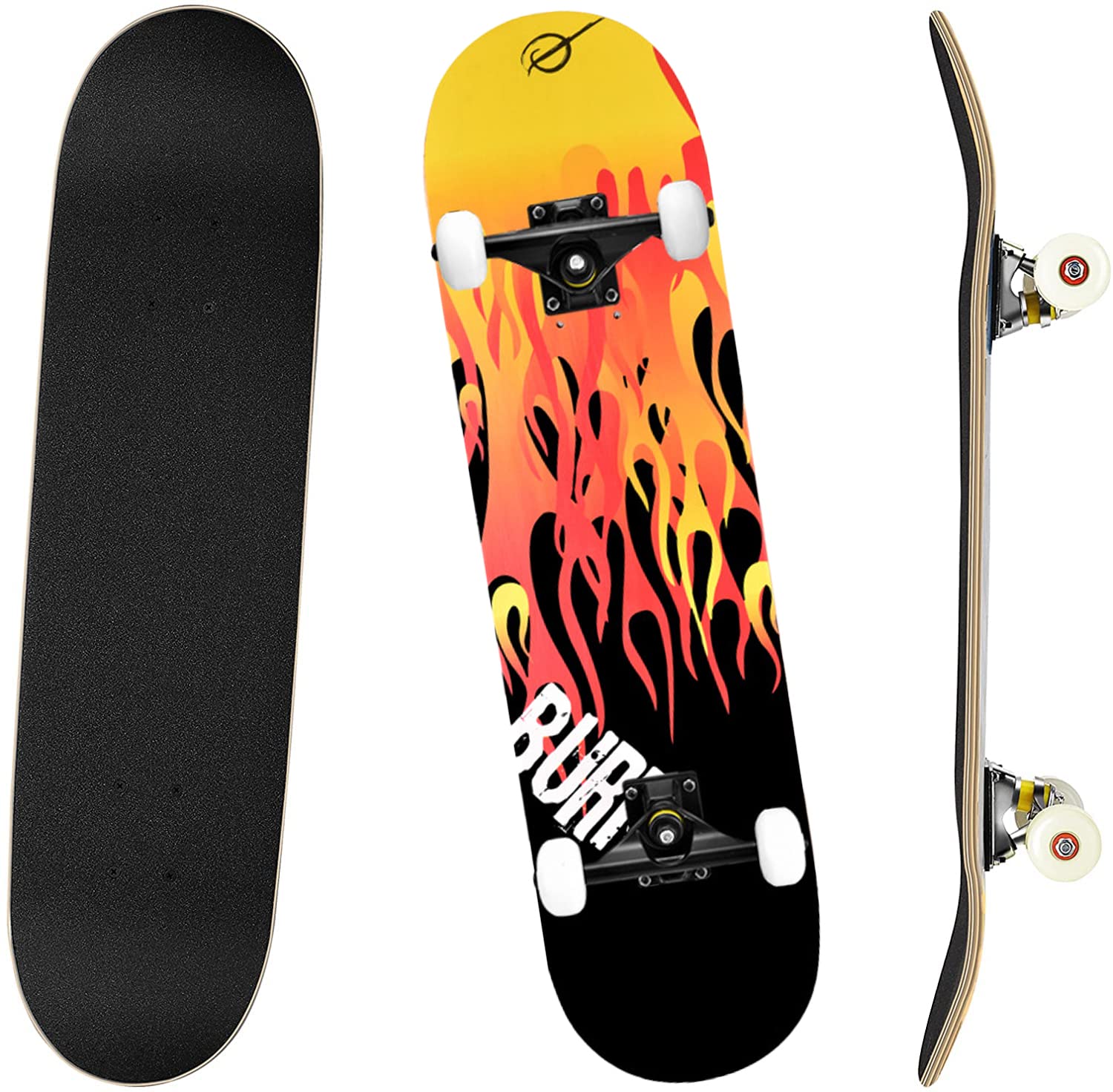 Xizheng7-Layer Canadian Maple Double Kick Concave Standard and Tricks Skateboards (31in x 8in)