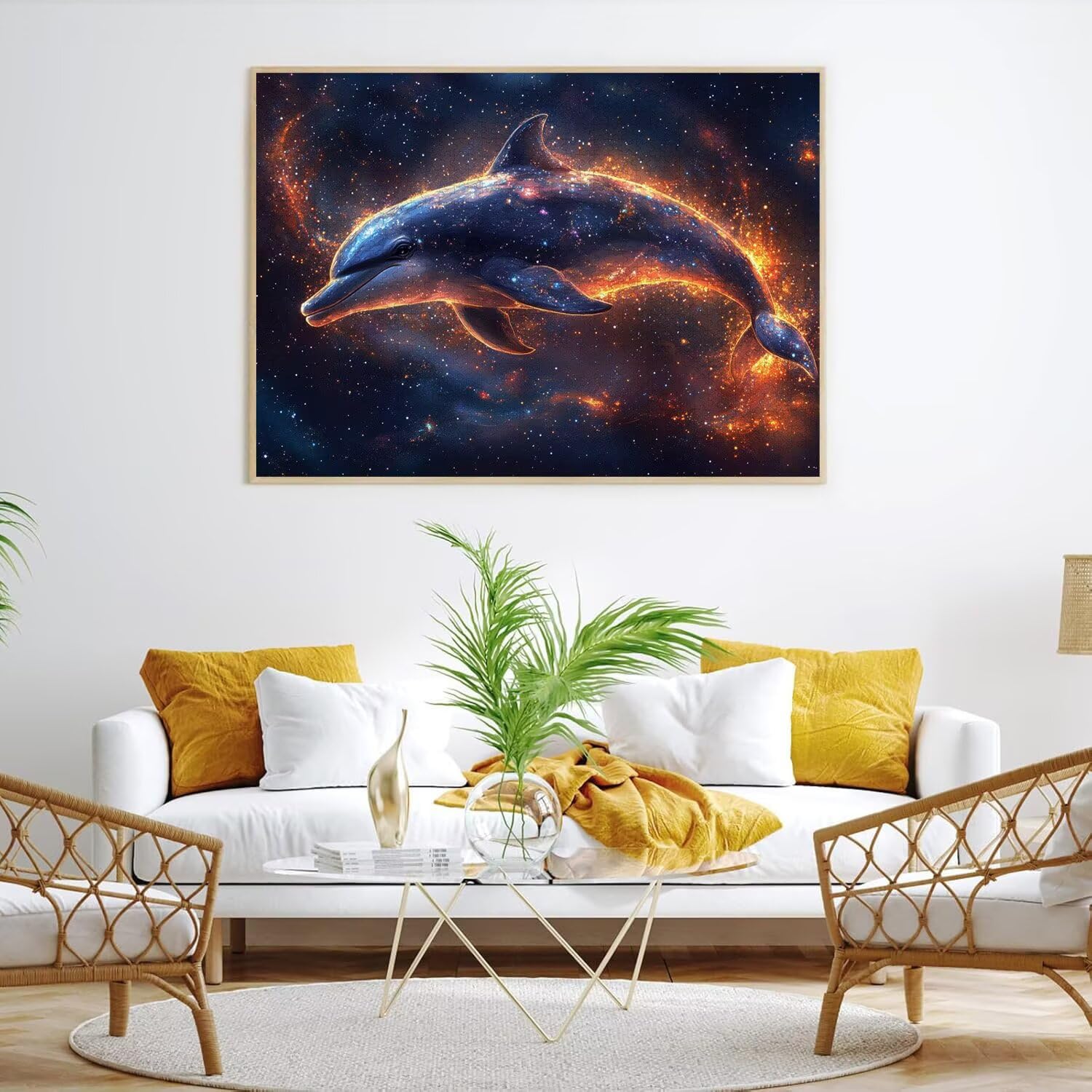 Puzzle 4000 sztuk 141 x 87 cm, puzzle dla dorosłych gwiazdy delfiny, n-787