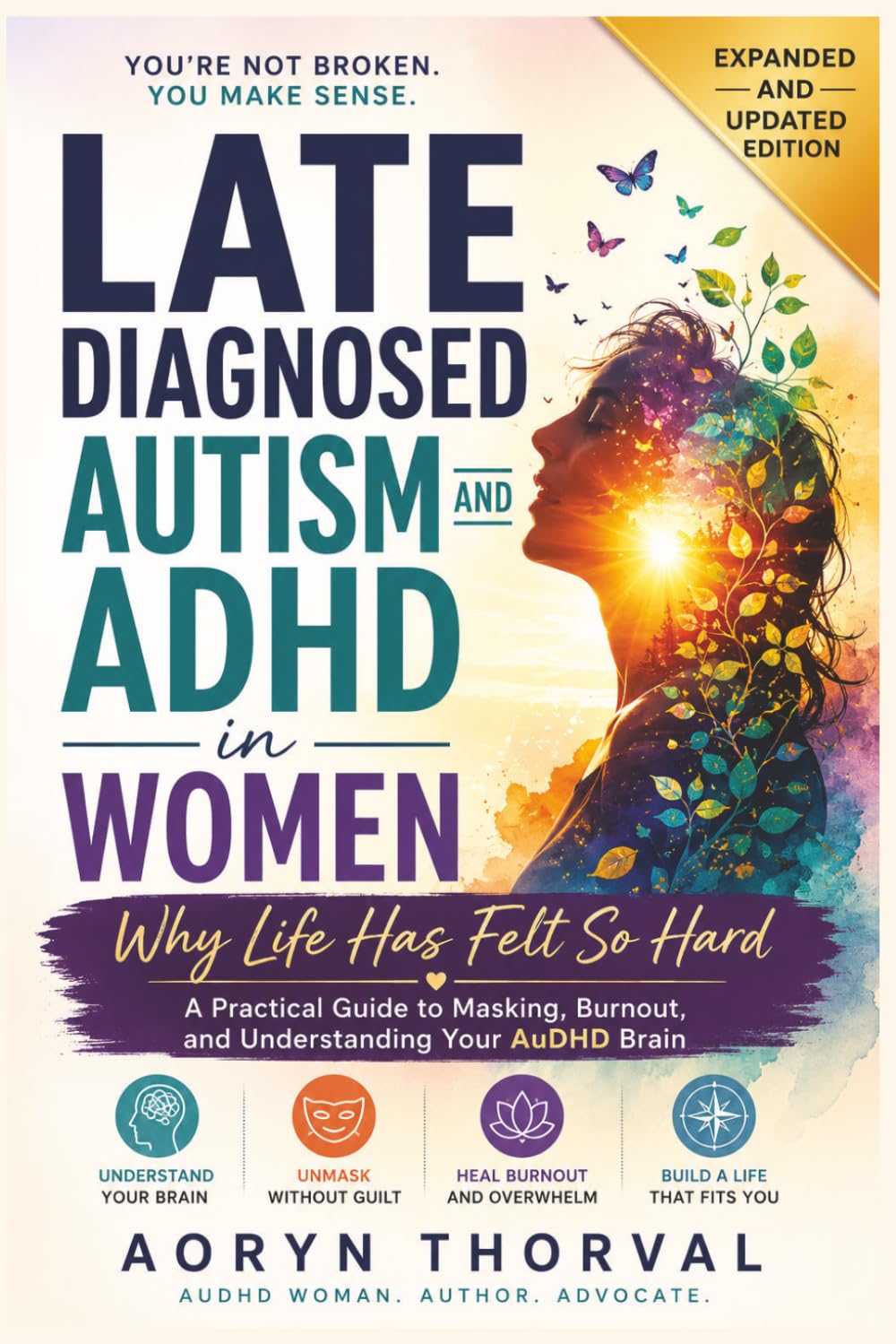 Late Diagnosed Autism and ADHD in Women: Why Life Has Felt So Hard: A Practical Guide to Masking, Burnout, and Understanding Your AuDHD Brain (Life Lessons with Aoryn Thorval)